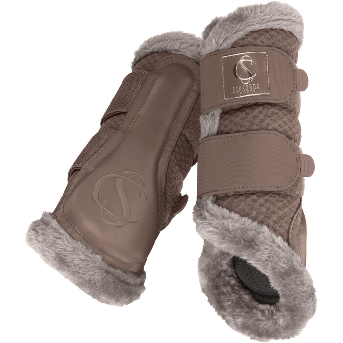 Guêtres Tendineuses Eskadron Classic Sports – Silk Purple – Taille XL – Fausse Fourrure